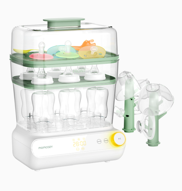 Momcozy Bottle Sterilizer And Dryer, White
