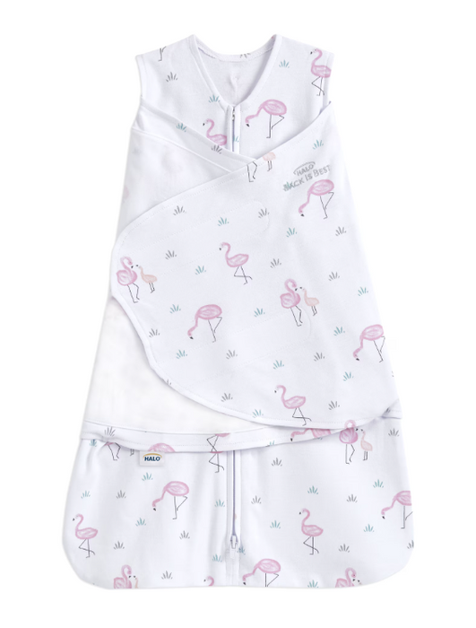Halo SleepSack Swaddle, Flamingo, Newborn