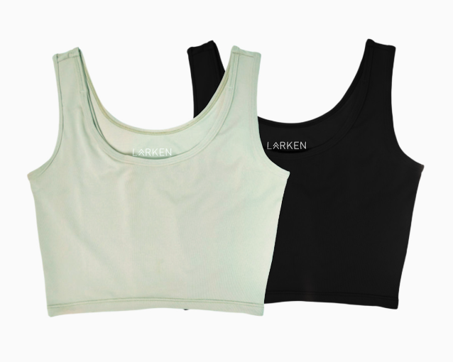 Shop Larken The Larken X Nursing Bra, XLarge, 2 pack, Sage/Black at GoodBuy Gear
