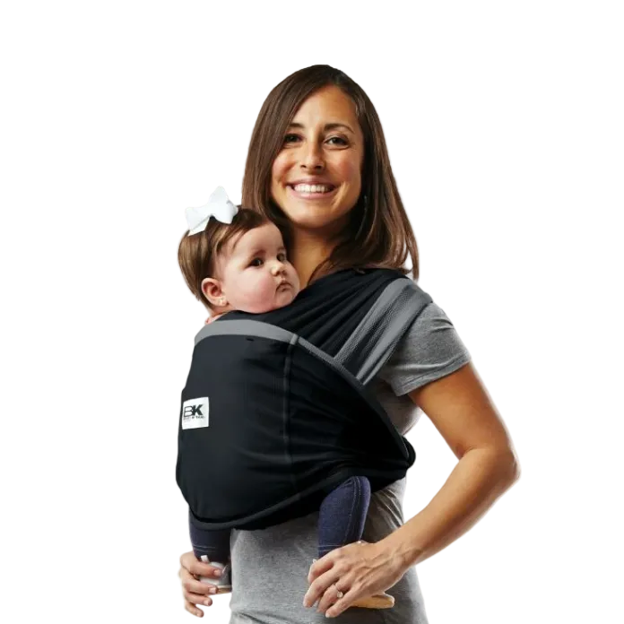 Baby K'tan Baby Carrier, Medium, Active, Black & Grey