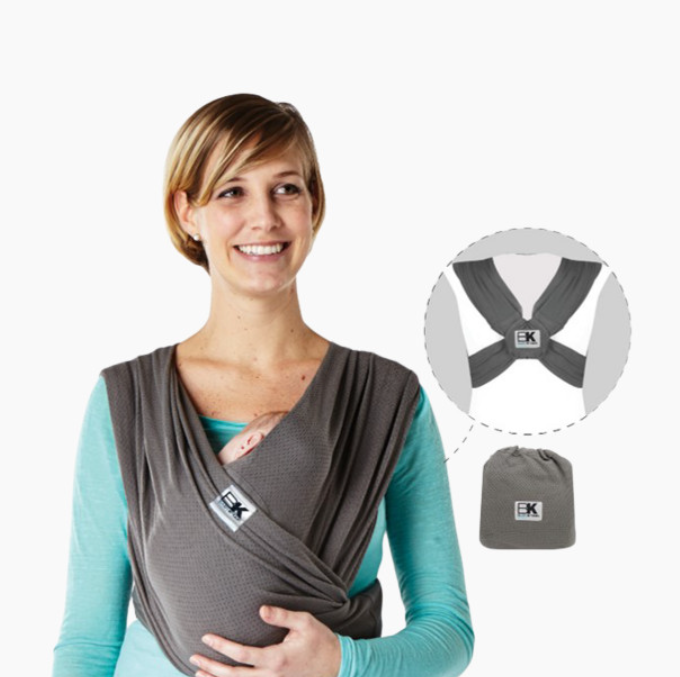 Baby K'tan Baby Carrier, Charcoal, X-Small, Breeze