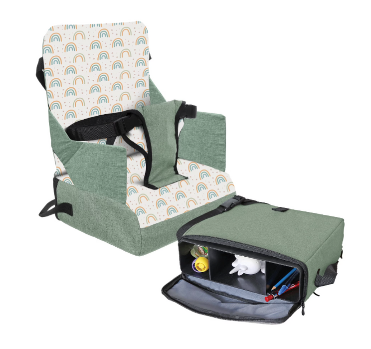 Dreambaby Grab ‘N Go Portable Booster Seat, Rainbow Sage