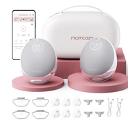 Shop Momcozy Mobile Flow Hands-Free Breast Pump M9, Double, Quill Grey at GoodBuy Gear