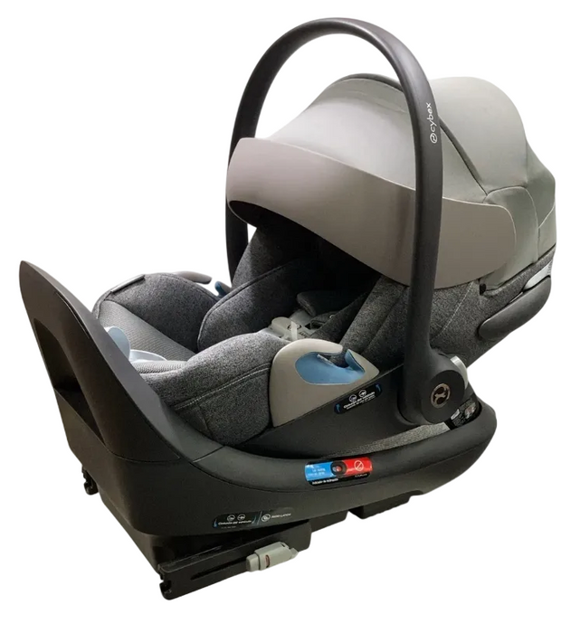 Cybex Cloud T SensorSafe Infant Car Seat With Load Leg Base, 2025, Mirage Grey