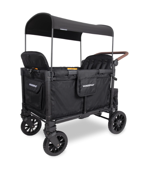 Wonderfold W4 Luxe Pro Stroller Wagon, 2026, Jet Black