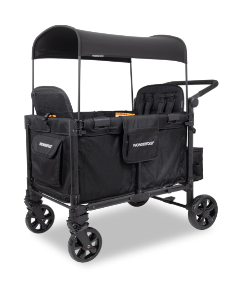 Wonderfold W4 Elite Pro Stroller Wagon, 2026, Jet Black