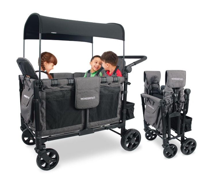 Shop Wonderfold W4 Elite Stroller Wagon, 2026, Charcoal Gray at GoodBuy Gear