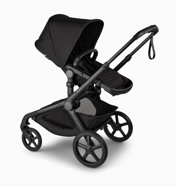 Bugaboo Kangaroo Complete Stroller + Bassinet Bundle, 2025, Black, Black Frame, Midnight Black