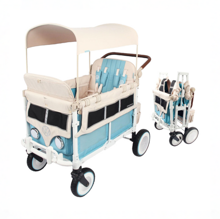 Wonderfold Volkswagon Stroller Wagon, Bondi Blue, 2024, 4 Seater