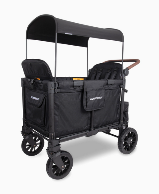 Shop Wonderfold W4 Luxe Pro Stroller Wagon, 2024, Jet Black at GoodBuy Gear