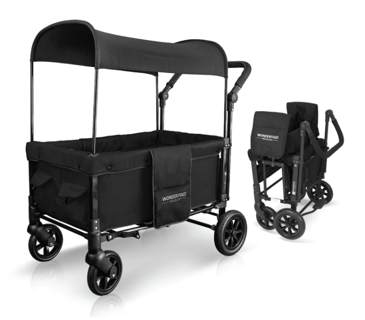 Wonderfold W1 Original Stroller Wagon, 2025, Jet Black