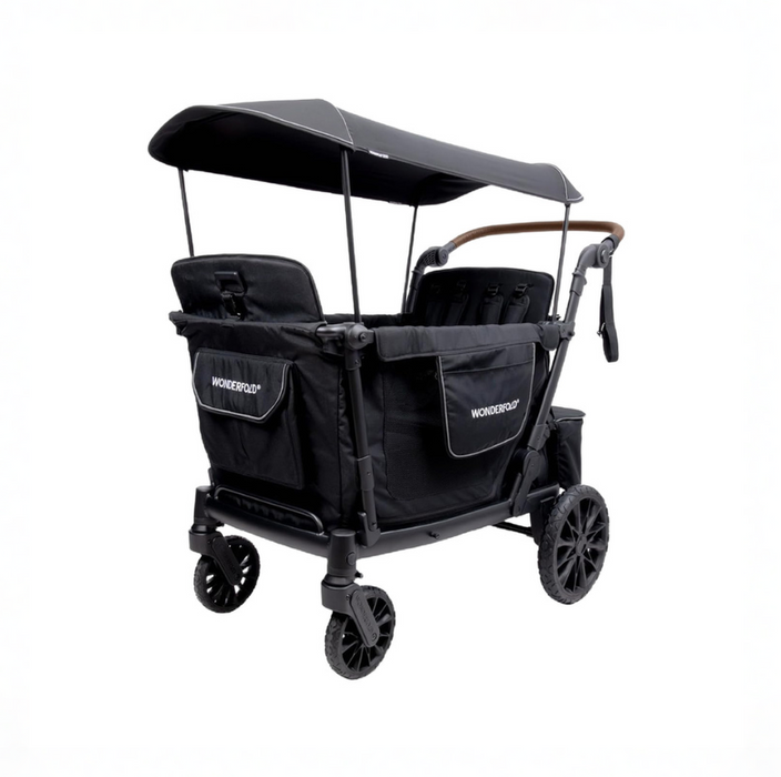 Wonderfold L Stroller Wagon, 4 Seater, Black