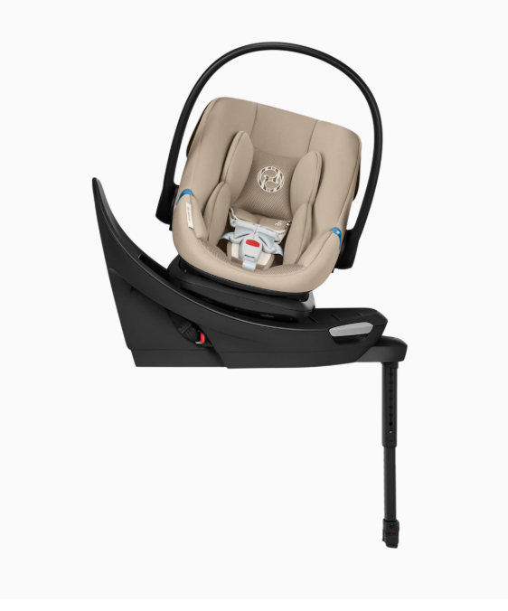 Shop Cybex Aton G2 Swivel Infant Car Seat with Load Leg Base, 2025, Almond Beige at GoodBuy Gear
