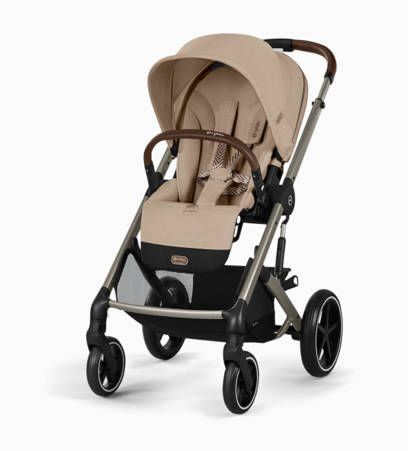 Cybex Balios S Lux Stroller, 2026, Almond Beige, Taupe Frame