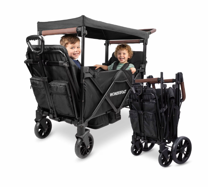 Wonderfold X2R Stroller Wagon, Black