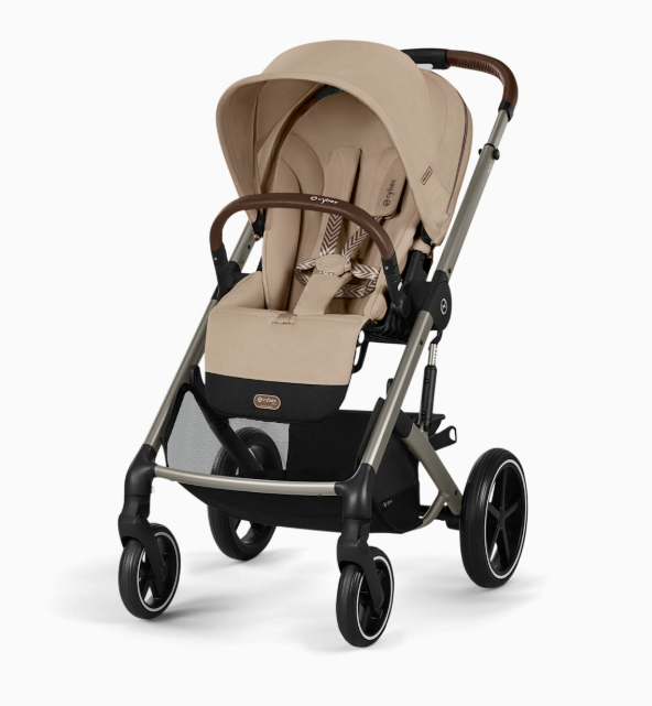 Cybex Balios S Lux Stroller, 2026, Almond Beige, Taupe Frame