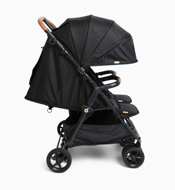 Zoe Twin V3 Double Stroller, 2026, Black