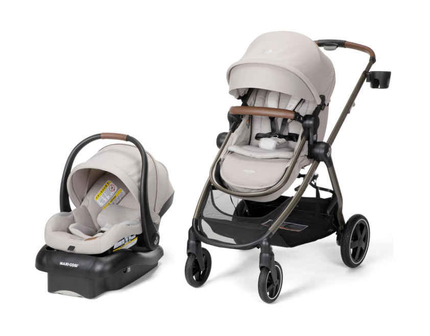 Maxi-Cosi Zelia2 5-in-1 Modular Travel System Luxe Travel System, New Hope Tan, 2025