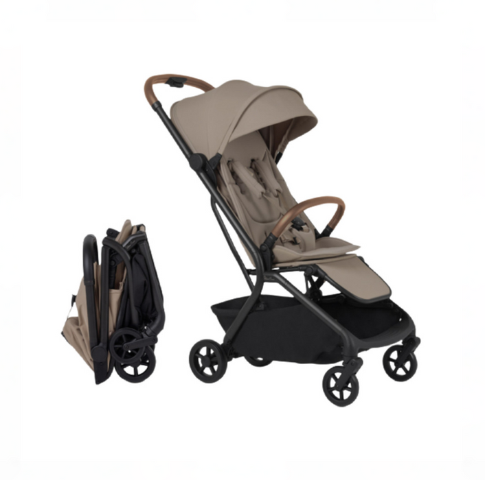 Silver Cross Nia Compact Folding Travel Stroller, 2026, Champagne