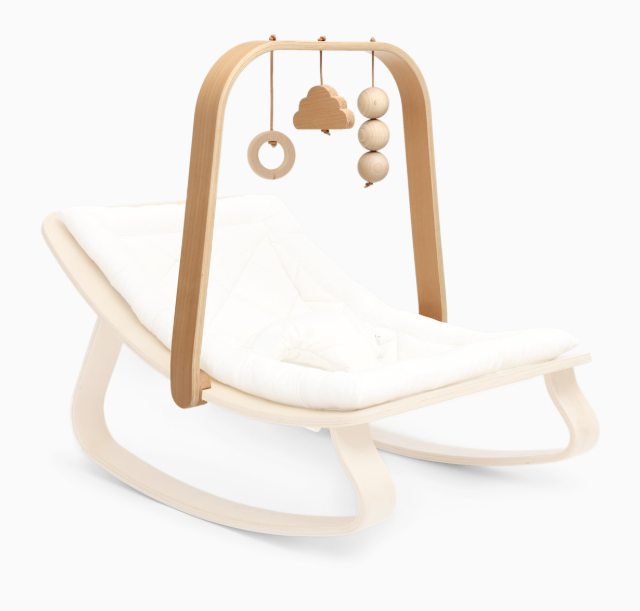 Shop Charlie Crane LEVO Baby Rocker Arch, Beech at GoodBuy Gear