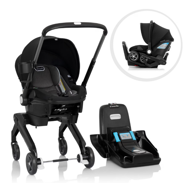 Evenflo Shyft Dual Ride Infant Car Seat Stroller Combo, Beaufort Black, Original Model, 2026