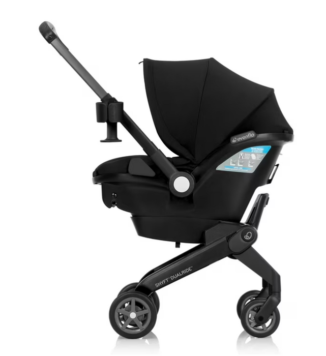 Evenflo Shyft Dual Ride Infant Car Seat Stroller Combo, Beaufort Black, Original Model, 2026