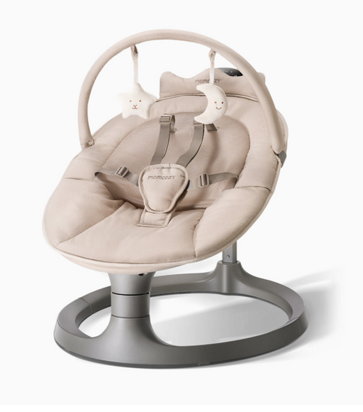 Shop Momcozy 2-in-1 Electric Baby Swing, Khaki at GoodBuy Gear