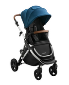 Shop Mockingbird Single 3.0 Stroller, 2025, Sea, Silver with Penny Leather at GoodBuy Gear