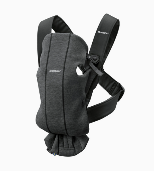 Shop BabyBjorn Baby Carrier Mini, Charcoal Gray 3D Jersey at GoodBuy Gear