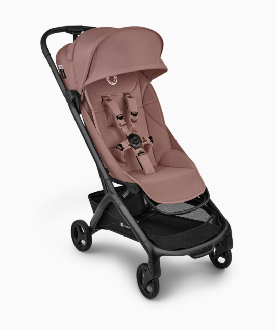 Shop Bugaboo Butterfly 2 Plus Stroller, 2026, Dusty Pink/Black at GoodBuy Gear