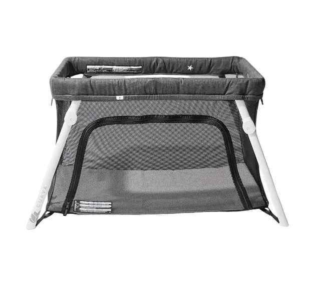 Shop Guava Family Lotus Travel Crib and Play Yard, Grey at GoodBuy Gear