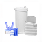 Shop Ubbi Diaper Pail Value Gift Set, Matte White, With Tote Bag at GoodBuy Gear