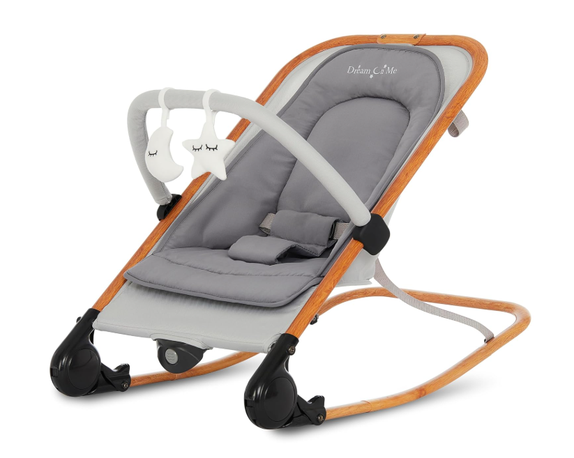 Shop Dream On Me Rock with me 2-in-1 Rocker and Stationary Seat, Grey at GoodBuy Gear