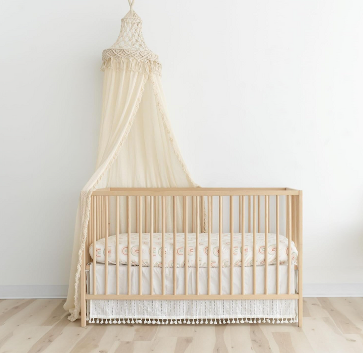 Shop Crane Baby Boho Crib Canopy, Beige Macrame at GoodBuy Gear
