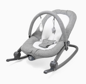 Shop Baby Delight Go With Me Aura Deluxe Portable Rocker & Bouncer, Quilted Charcoal Tweed at GoodBuy Gear