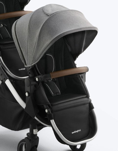 Shop Mockingbird 2nd Seat Kit 3.0, Silver with Penny Leather, Heather Grey at GoodBuy Gear