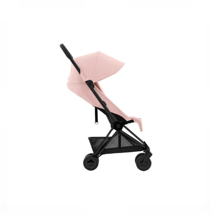 Cybex Coya Stroller, 2023, Matte Black, Peach Pink