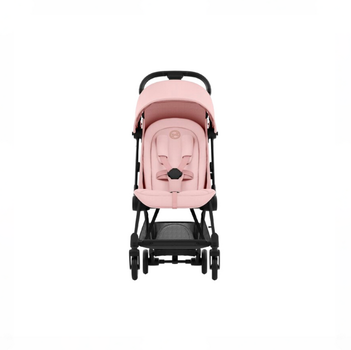 Cybex Coya Stroller, 2023, Matte Black, Peach Pink