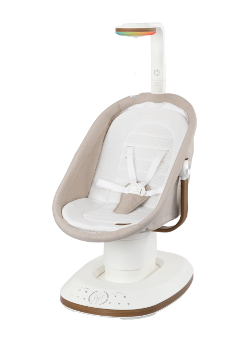 Evenflo Elara 2-in-1 Smart Motion Swing & Soothing Nest, Coastal Coffee