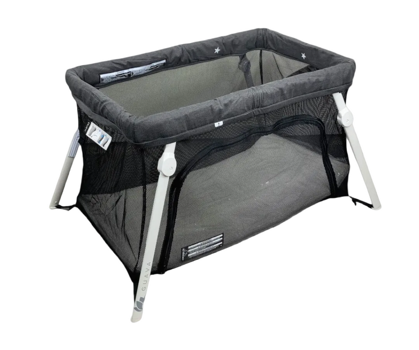 Guava Family Lotus Travel Crib and Play Yard, Grey