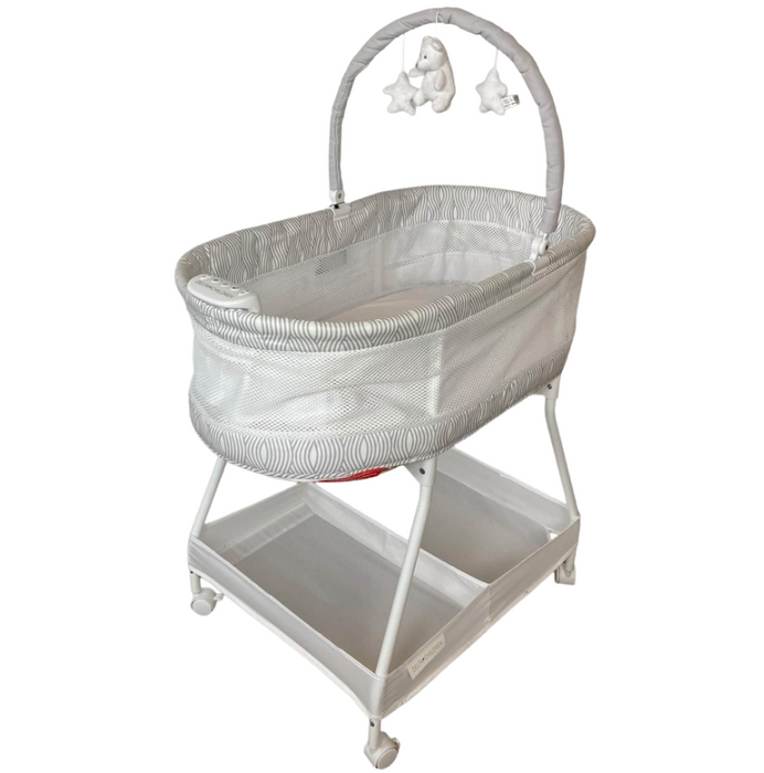 Delta Children Wave Vibrating Bassinet With Toy Bar