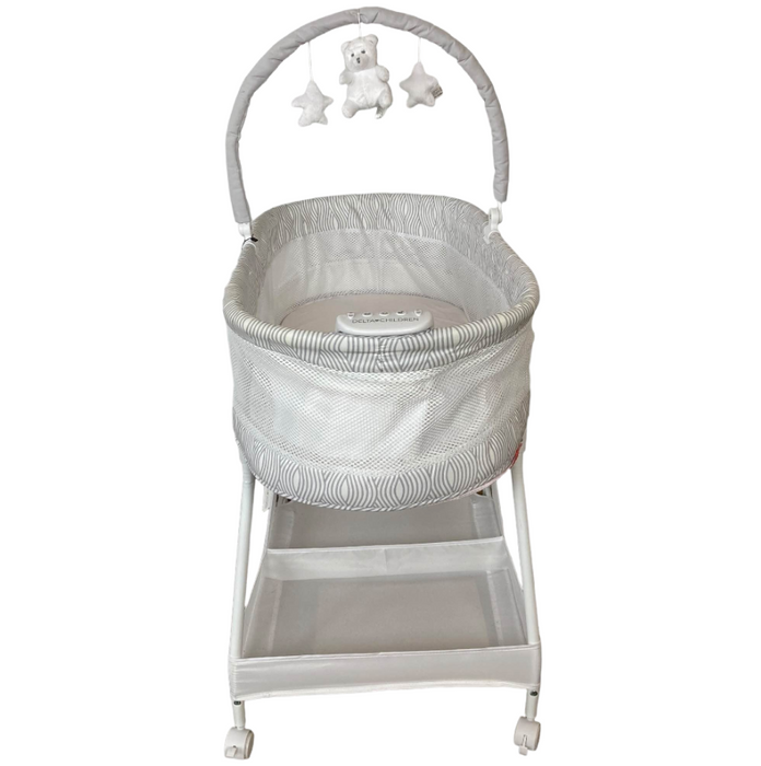 Delta Children Wave Vibrating Bassinet With Toy Bar
