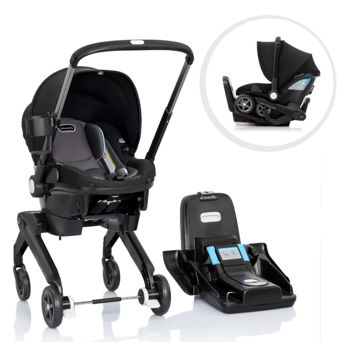 Evenflo Shyft Dual Ride Infant Car Seat Stroller Combo, Bryson, 2024, Original Model