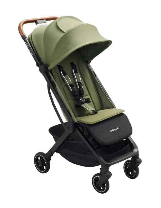 Shop Mockingbird Travel Stroller, Black, Moss, Penny Leather at GoodBuy Gear
