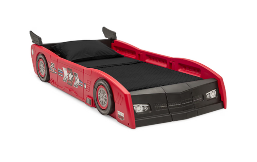 Shop Delta Children Grand Prix Racecar Bed Frame, Red at GoodBuy Gear