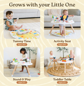 Shop Little Acorn Wooden 4-in-1 Activity Center, Sun at GoodBuy Gear