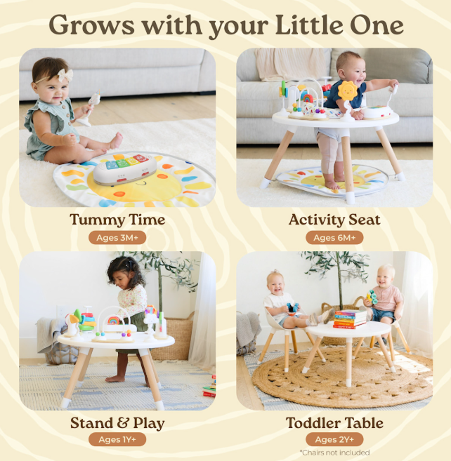 Shop Little Acorn Wooden 4-in-1 Activity Center, Sun at GoodBuy Gear