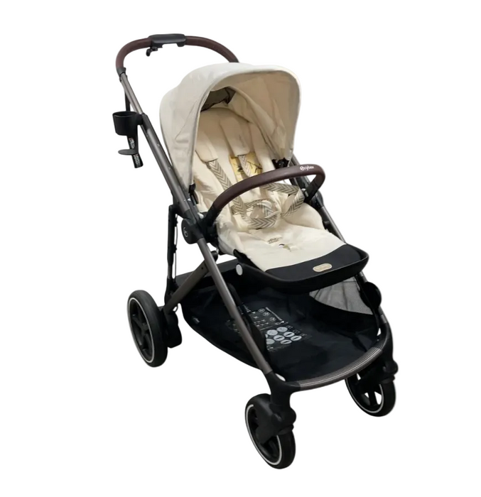 Shop Cybex e-Gazelle S Stroller, 2025, Seashell Beige, Taupe at GoodBuy Gear