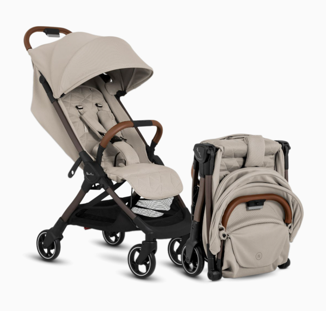 Shop Silver Cross Clic Super Compact Lightweight Stroller, 2026, Latte at GoodBuy Gear