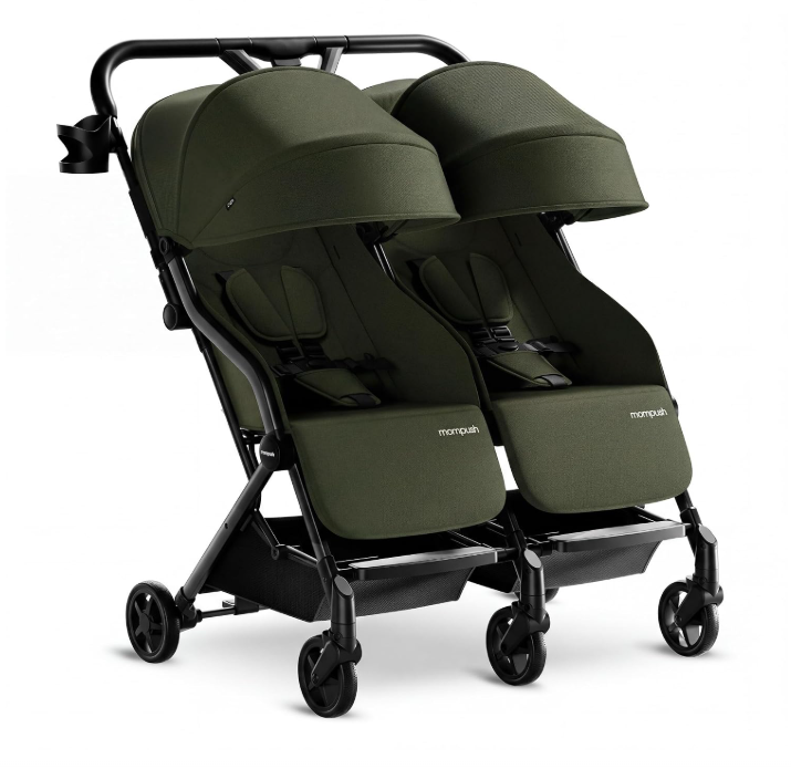Mompush Lithe Double Stroller, 2026, Forest